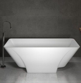 Ванна з штучного каменю каменю Marmorin Loren 162,7х63 см окремостояча білий 720 163 020 xx x