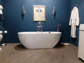 Ванна каменная отдельностоящая Burlington Formoso 169x80 см белый N2A