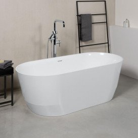 Ванна Laufen Pro 150х70 см окремостояча штучний камінь Marbond білий H2439520000001