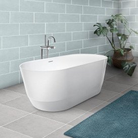 Ванна Laufen Pro 150х70 см окремостояча штучний камінь Marbond білий H2439520000001