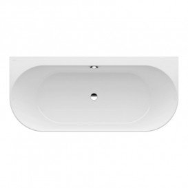 Ванна Laufen Pro 180х80 см пристенная искусственный камень Marbond белый H2459570000001