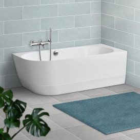 Ванна Laufen Pro 180х80 см угловая правая искусственный камень Marbond белый H2449550000001