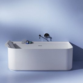  	Ванна Laufen Sonar 160х81,5 см искусственный камень Sentec solid surface белый H2203470000001