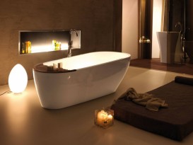 Ванна мраморная Kerasan Aquatech свободностоящая 170х80 см белый 375001