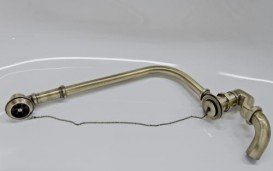 Ванна мраморная отдельностоящая Буль-Буль Lady Hamilton 173x82.5x64.5 белая l-hamilton + бронзовый перелив