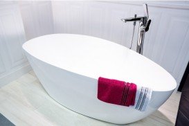 Ванна мраморная отдельностоящая Буль-Буль Dolores 170х77х58 белая 14170001