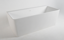 Ванна отдельно стоящая каменная Volle Solid surface 165х80 белый 12-40-051