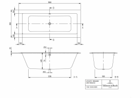 Ванна Villeroy&Boch Legato 180х80 UBA180LEG2V-01