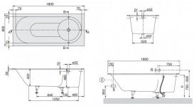 Ванна квариловая Villeroy & Boch Libra 180x80 UBQ180LIB2V-01