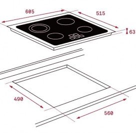 Варочная поверхность электрическая Teka Total TT 6420 черный 40239021