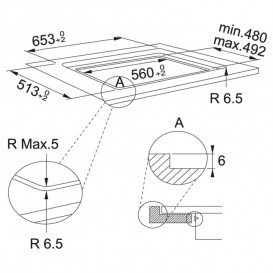 Варочная поверхность индукционная Franke Smart FSM 654 I B BK стеклокерамика черный 108.0606.108