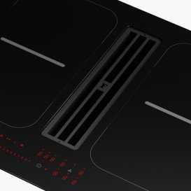 Варильна поверхня індукційна Franke Smart 2Gether FSM 7081R HI із вбудованою витяжкою чорне скло 340.0705.338