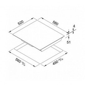Варочная поверхность индукционная Franke Smart FHSM 604 4I черное стекло 108.0492.680