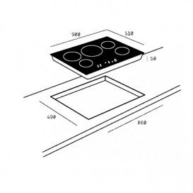Варочная поверхность индукционная Teka Maestro IR 9530 черный 10210163