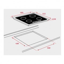 Варочная поверхность индукционная Teka Maestro IT 6450 IKNOB черный 10210182