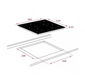 Варочная поверхность индукционная Teka Total IZ 6420 белый 10210205