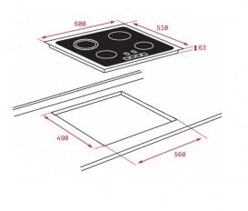 Варильна поверхня індукційна Teka Easy IB 6415 чорний 10210160