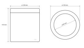 Ведро для мусора Bemeta Hotel 1,5 л нержавеющая сталь хром матовый 137115205