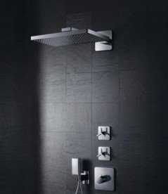 Верхній душ Hansgrohe Axor ShowerSolutions 2jet з власником хром 35275000
