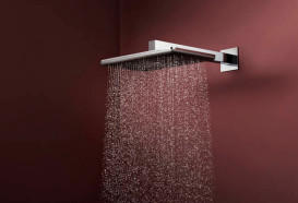 Верхний душ Hansgrohe Raindance Alive Q 34х21 см 2 режима с держателем хром 24550000