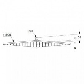 Верхний душ Kludi A-QA хром 6444005-00