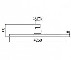 Верхний душ Paffoni Master Spesiale хром ZSOF 101 CR