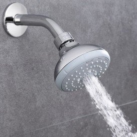 Верхний душ с настенным кронштейном Grohe New Tempesta 100 латунь/пластик хром 26088001