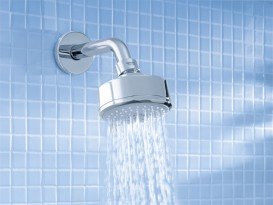 Верхній душ з настінним кронштейном Grohe New Tempesta Cosmopolitan 100 латунь / пластик хром 26090001