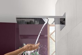 Верхний душ со стены Villeroy & Boch  Universal Showers 230х557 мм латунь хром TVC00001200061