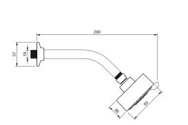 Верхній душ зі стіни Villeroy & Boch Universal Showers ⌀93 мм хром TVS00040100000
