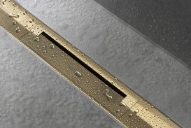 Верхняя часть Hansgrohe RainDrain Flex для водосточного желоба 700 мм полированное золото 56043990