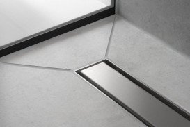 Верхня частина Hansgrohe RainDrain Match для водостічного жолобу 600 мм матова нержавіюча сталь 56036800