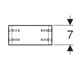 Верхняя вставка для выдвижного ящика Geberit Group без дна Н-образная ДСП светло-серый 501010000