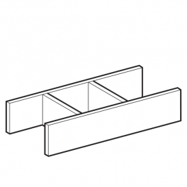 Верхняя вставка для выдвижного ящика Geberit Group без дна Н-образная ДСП светло-серый 501010000