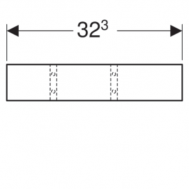 Верхняя вставка для выдвижного ящика Geberit Group без дна Н-образная ДСП светло-серый 501010000