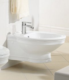 Біде підвісне Villeroy & Boch колекція Amadea 65х39х41 з переливом 7E86B1R1