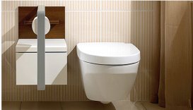 Сиденье с крышкой для унитаза Villeroy&Boch Lifetime с микролифтом и быстрым снятием 9M02S101