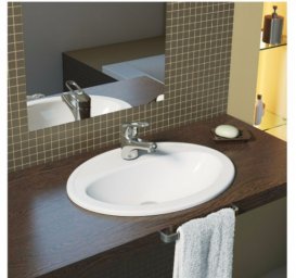 Раковина для ванной встраиваемая Villeroy&Boch коллекция Loop&Friends белая 51555001