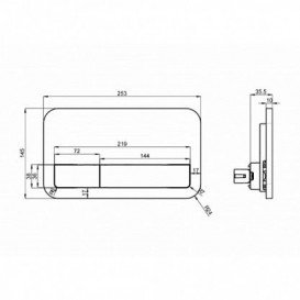 Система инсталляции для подвесного унитаза Villeroy&Boch ViConnect 3в1 52 5х112х13 5 92246100 + Кнопка 92249068