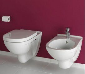 Унітаз підвісний Villeroy & Boch O.Novo 5688H101 + Сидіння + Інсталяція ViConnect 92246100 + Кнопка змиву 92249061