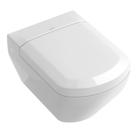 Сидіння з кришкою для унітазу Villeroy & Boch Sentiquе з мікроліфтом і швидким зняттям 98M8S101