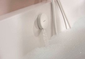 Зовнішня частина для зливу-переливу з наповненням для ванни Hansgrohe Exafill білий матовий 58119700