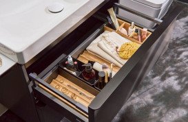 Органайзер для тумбы Hansgrohe IntraStoris 11,5х34 см натуральный дуб 54146230