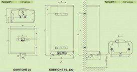 Водонагреватель электрический накопительный Drazice Okne One 20 180210801