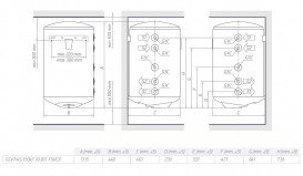 Водонагреватель комбинированный Tesy BiLight 150 л белый GCV7/4S2 (L) 1504420 B11 TSRP