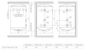 Водонагрівач комбінований Tesy BiLight 80 л білий GCVS (L) 8044 20 B11 TSR