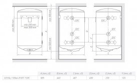 Водонагрівач комбінований Tesy BiLight 100 л білий GCVS (L) 10044 20 B11 TSR