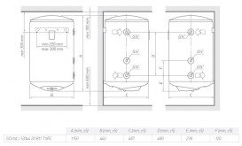 Водонагреватель комбинированный Tesy BiLight 120 л белый GCVS (L) 12044 20 B11 TSRP