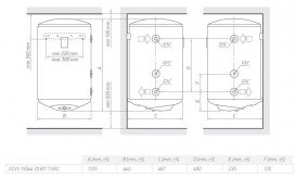 Водонагрівач комбінований Tesy BiLight 150 л білий GCVS (L) 15044 20 B11 TSRP