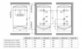 Водонагрівач комбінований Tesy Modeco Ceramic 80 л білий GCV6S 804724D C21 TS2RCP